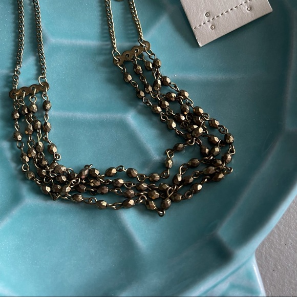 Libby Story Multi Strand Layered Short Necklace NWT - Picture 2 of 6